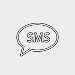 Message vector icon illustration sign