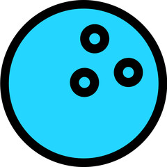 Fototapeta premium bowling ball icon vector
