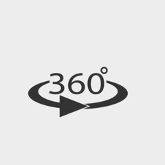 Rotation vector icon illustration sign