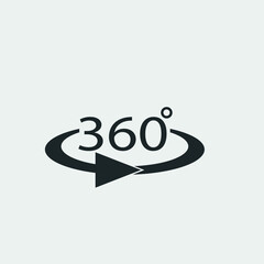 Rotation vector icon illustration sign