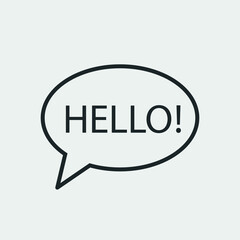 Communication vector icon illustration sign