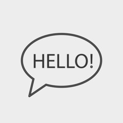 Communication vector icon illustration sign