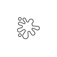 Obraz premium paint splash icons symbol vector elements for infographic web