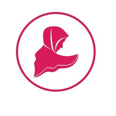 Muslimah hijab logo design hijab logo template vector image and icon