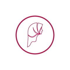Muslimah hijab logo design hijab logo template vector image and icon