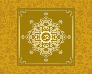 aum syllable , paisley design ,Hinduism , India	