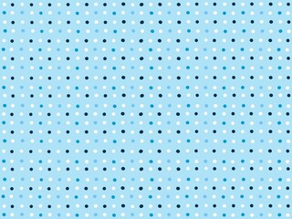 Blue polka dot on light blue background.