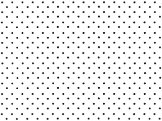 Black polka dots background.