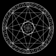 abstract blue circle