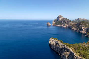 The northernmost point (Cap Formentor) on the island of Mallorca