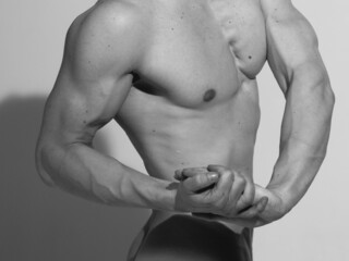 Obraz premium athletic male body