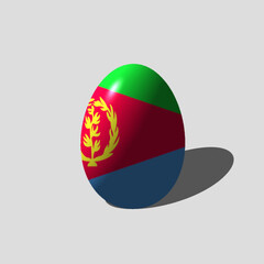 Naklejka na ściany i meble easter egg with a ribbon