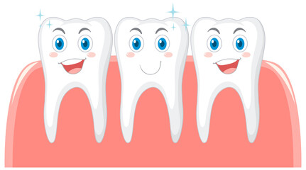 Dental and gum health teeth cleaning