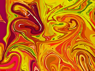 An abstract fluid art background with beautiful fantasy ink patterns