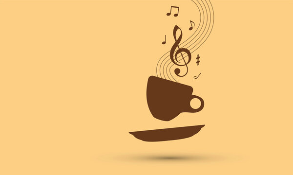 icona grafica, caff&egrave;, caffeina, musica
