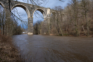 Altes Eisenbahnbr&uuml;cke im Erzbebirge / Sachsen