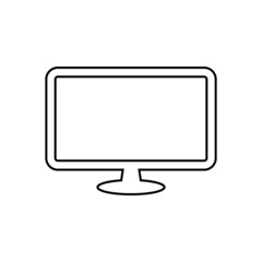 Television icon in line style