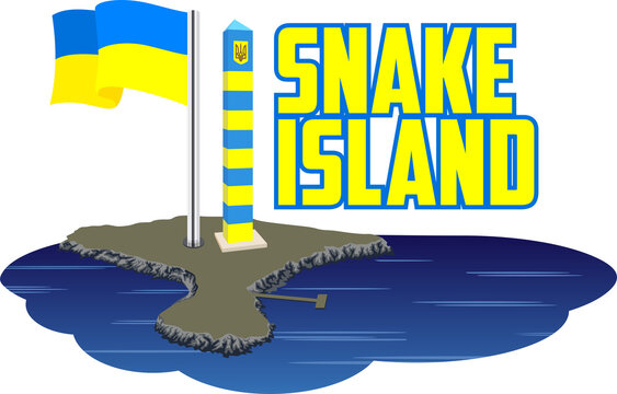  Vector Illustration With Snake Island