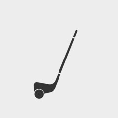 Golf vector icon illustration sign