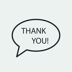 Gratitude vector icon illustration sign