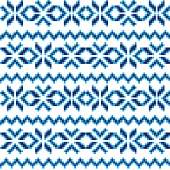Christmas Fair Isle Seamless Pattern Design