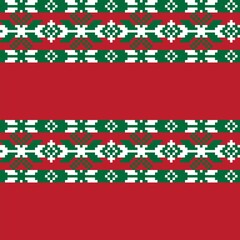Christmas Fair Isle Seamless Pattern Design