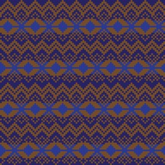 Christmas Fair Isle Seamless Pattern Design