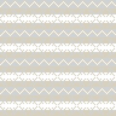 Snowflakes Fair Isle Seamless Pattern Design