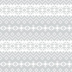 Snowflakes Fair Isle Seamless Pattern Design