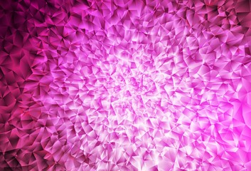 Light Pink vector triangle mosaic texture.
