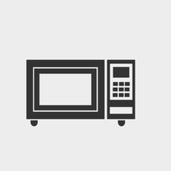 Microwave vector icon illustration sign