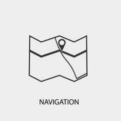 Navigation vector icon illustration sign