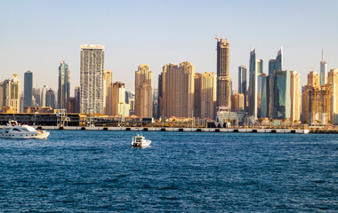 Obraz premium View of a towers in Jumeirah beach residence. City