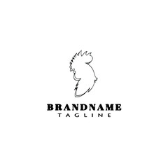 chicken logo icon design template vector illustration