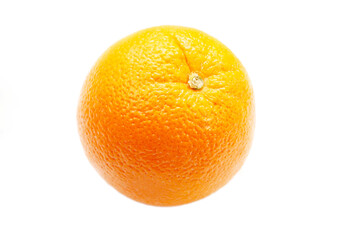 A Juicy Fresh Orange Isolated Over a White Background	