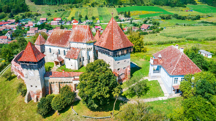 Alma Vii, Romania - Medieval saxon church Transylvania, Eastern Europe