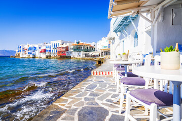 Fototapeta na wymiar Mykonos, Greece - Cyclades famous Greek Islands