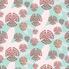 Vector seamless love symbol pattern, with stylish hearts