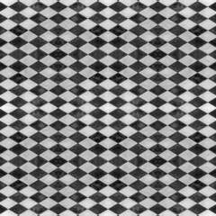 Carrelage ancien en damier 