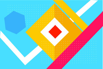  abstract vector flat background wallpaper illustration with square shape