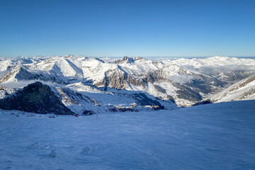 Fototapeta na wymiar Ski region Hintertux Glacier, Austria.