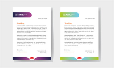 A4 Corporate LatterHead Template Design layout A4