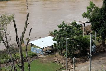 FLOODS RECEDING BRISBANE IPSWICH QUEENSLAND AUSTRALIA MARCH 4th 2022 -Damage and Debris left behind...