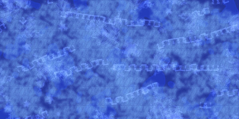 Blue texture background with meanders, shadows and highlights. Abstract calm background for your design.