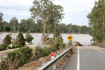 FLOODS RECEDING BRISBANE IPSWICH QUEENSLAND AUSTRALIA MARCH 4th 2022 -Damage and Debris left behind...