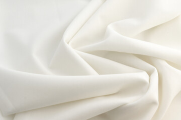 Naklejka na ściany i meble Smooth elegant white silk or elegant satin texture can be used as background, elegant wedding background design.