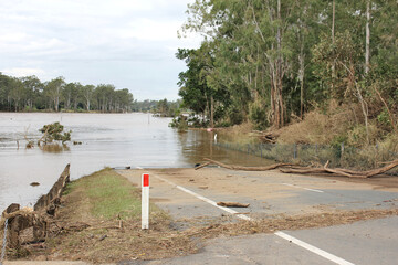 FLOODS RECEDING BRISBANE IPSWICH QUEENSLAND AUSTRALIA MARCH 4th 2022 -Damage and Debris left behind...