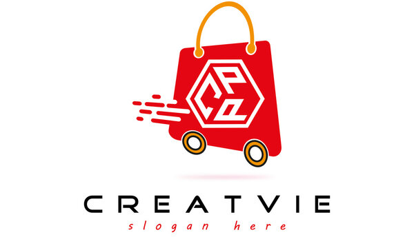 CPP three letter monogram type eCommerce creative initials letter logo design vector template.