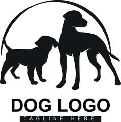Dog Logo vector illustration.