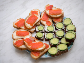 sandwiches on a plate